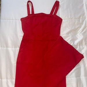 Red jumpsuit